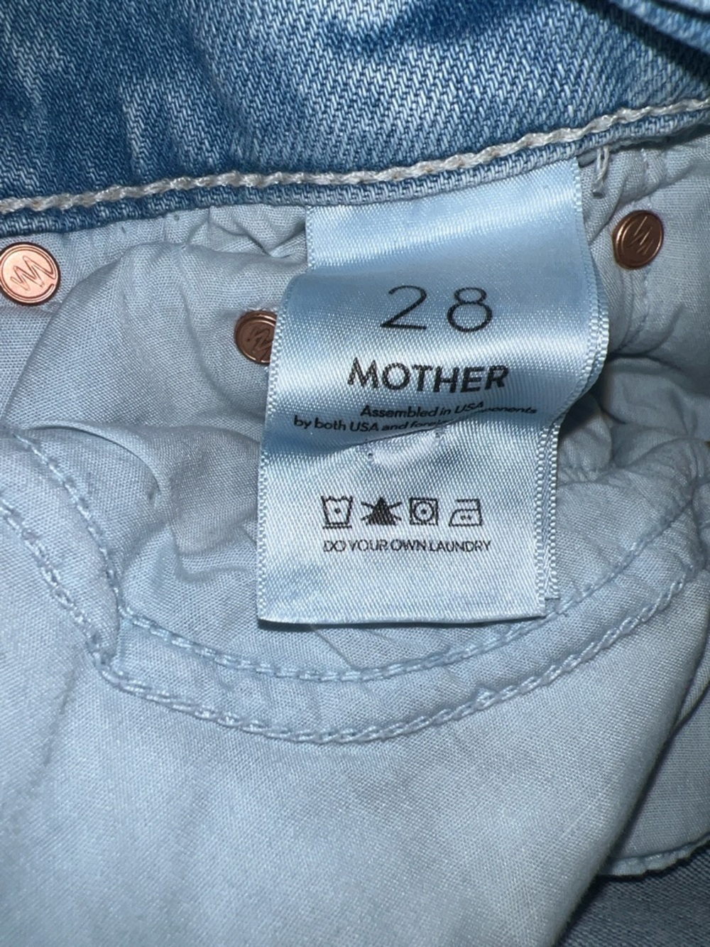 Mother superior the smarty pants skims Jeans don’t be A square size 28 - Picture 5 of 12